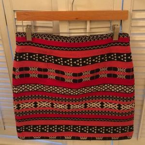 Zara woven fabric skirt. High waist. Size M